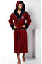 Men's Hooded Embroidered Bamboo Cotton Sport Model Soft Absorbent Luxury Bathrobe - 2