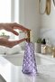 Crystal glass luxury liquid soap dispenser 300ml purple luster