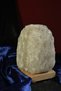 Çankırı 2-3 kg Gray Natural Salt Lamp with Wooden Base Decorative Ambient Lamp - 4