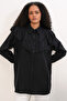 Women's Ruffle Detailed Shirt Tunic 5994 - Black - 3