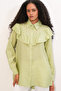 Women's Ruffle Detailed Shirt Tunic 5994 - E.Green - 4