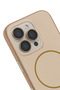 Urr Lamda Matte Ibeats Magsafe Cover Compatible with iPhone 16 Pro - Gold - 3