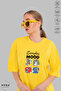 Unisex Crew Neck Tom Printed Cotton Oversize Short Sleeve T-Shirt - 4