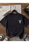 Women's Green Matcha Red Writing Latte Printed T-Shirt - 2