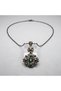 Bronze Vintage Women's Necklace Authentic Copper Jewelry Margazite Crafted Snowflake Model - 4