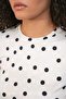 Women's White Satin Surface Polka Dot Sleeveless Blouse Hzl26S-Bd1400131 - 2