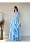 Waist-Tied Sleeveless Organza Dress - 3
