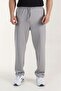 Men's Soft Textured Reverse Zipper Straight Leg Sweatpants