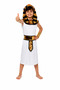 Ancient Egyptian King Costume Boys' Gold and White Party and Performance Outfit