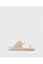 Bari Metal Platinum Women's Flip Flops S10363-388 - 2
