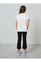Girls Graphic Print T-Shirt and Flared Leggings Set - 6