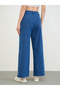 Women Dark Blue Wide Leg Jeans - 4