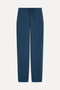 Men's Indigo Straight Fit Linen Trousers - 5