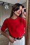 Red Crew Neck Premium Oversize Cotton T-Shirt - 3