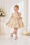 Bow Detailed, Glitter Embroidered, Laced, Showy, Sparkling Tulle, Puffy Skirt, Special Occasion-Birthday-Engagement-Wedding-Invitation Dress - 2