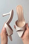 Women's Skin 8 cm Thin Heeled Pointed Toe Thin Heel Pointed Toe Sandals Slippers - 2
