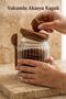 Acacia Wood Heart Lid Glass Jar with Spoon 460 ml - Slotted Spice Container - 4