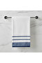 Hand Towel 50 x 90 cm – White with Blue Stripes - 3