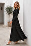 Belted Polka Dot Dress B2613 Black - 3