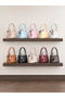 Women's Scarf-Detailed Zipper-Closure Shopper Hand and Shoulder Bag - 5