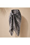 Bohemian Gazelle Pattern Viscose Pareo-Natural Tone Transition Viscose Pareo Shawl - 3