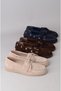 Seç 7513 Genuine Leather Casual Women's Shoes Navy Blue Suede - 7
