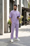 Men's Short Sleeve Oversize Combed Cotton Tracksuit Set - 4
