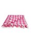 Checkered Fringed Red Table/Picnic/Tablecloth 165X170