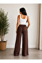 Drawstring Waist, Lace-Up, Classic Cuffed Fabric Women's Sweatpants - 3