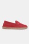 Women's Pomegranate Flower Suede Genuine Leather Flat Sole Espadrilles, Size 36-41 - 5