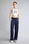 H7722Axin275 Indigo Straight Fit Pockets Standard Leg Standard Length Scuba Diving Fabric Trousers - 2