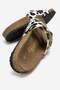 Women's Single Buckle Belted Slippers White Leopard - 4