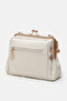 Women's Cream Scholarship Multi-Compartment Classa Leather Hand, Shoulder and Crossbody Bag - 4