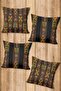 Digital Printed Soft Textured 4-Piece Throw Pillow Cover Set Krl0106 - 2