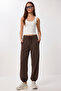 Modal Jogger Sweatpants with Pockets Lub0365 Brown - 2