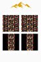 Digital Printed Soft Textured 4-Piece Throw Pillow Cover Set Krl0104 - 3