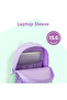 16.5” School Backpack w/ 4-Wheel Trolley–Lightweight Laptop School Bag Set, Glow Backpack Pink - 6