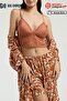 Premium Series Women's Pajama Set with Lace Appearance, Lace Straps, Bustier, Shorts, and Boxed Pajamas - 4