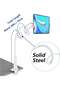 Tablet Stand Holder with Flexible Arm Clamp Mount for iPad and Kindle Fire, White - 4