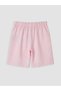Two Mt Shop Quality Lcw Kids Pink Regular Fit Elastic Waist Girls' Shorts - 4
