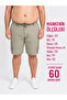 Large Size Men's Shorts with Side Elastic Waist, Lace-Up Closure, Zipper and Cargo Pockets - 2
