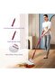 Squeeze Mop for Floor Cleaning, Self-Wringing, Adjustable Long Handle, Flat Cotton, Red & White - 4