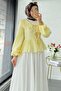 Premium Bebe Collar Wrap Muslin Blouse – Yellow - 7