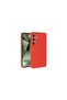 Samsung Galaxy S24 Fe Compatible Case Nano Velvet Silicone Inside - Red