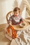 Set of 2 Long Sleeve Liquid-Proof Baby Food and Activity Bibs - Giraffe and Bear Figures 6-24 Months - 3