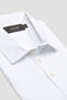Bivo Mercerized Cotton Modern Fit White Polo Collar Men's Plain Polo Shirt - 2