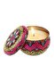 Lemon Scented Candle with Dried Flowers