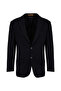 Black Men's Slim Fit Jacket Ace004262681_Syh - 6