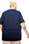 Mode XL Large Size Men's Gameday Crew Neck T-Shirt U26102 Indigo - 4
