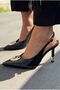Torval Black Matte Leather Women's Stiletto - 5